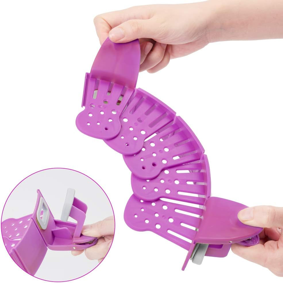 Clip on Strainer with 4 Hot Pads to Drain Water Withstand High and Low Temperature Easy to Use on Many Different Types of Pots Pans and Bowls